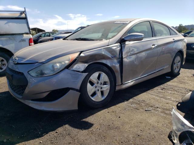 KMHEC4A4XCA057032 - 2012 HYUNDAI SONATA HYBRID SILVER photo 1