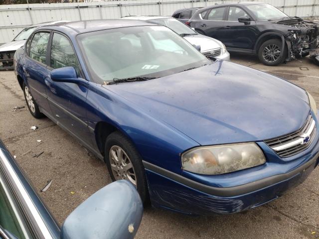 2G1WF52E249418871 - 2004 CHEVROLET IMPALA BLUE photo 4