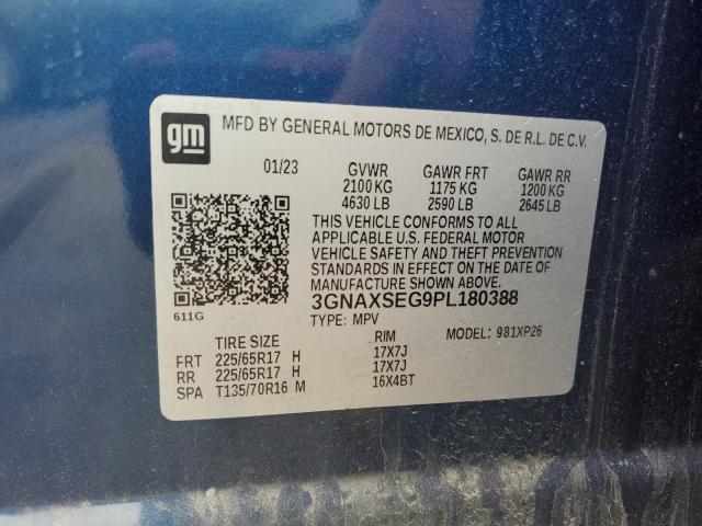 3GNAXSEG9PL180388 - 2023 CHEVROLET EQUINOX LS Niebieski zdjęcie 14