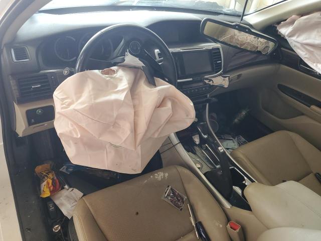 1HGCR2F86HA091875 - 2017 HONDA ACCORD EXL WHITE photo 8