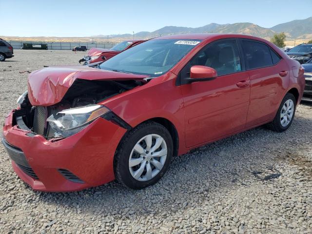 5YFBURHE2FP220028 - 2015 TOYOTA COROLLA L RED photo 1