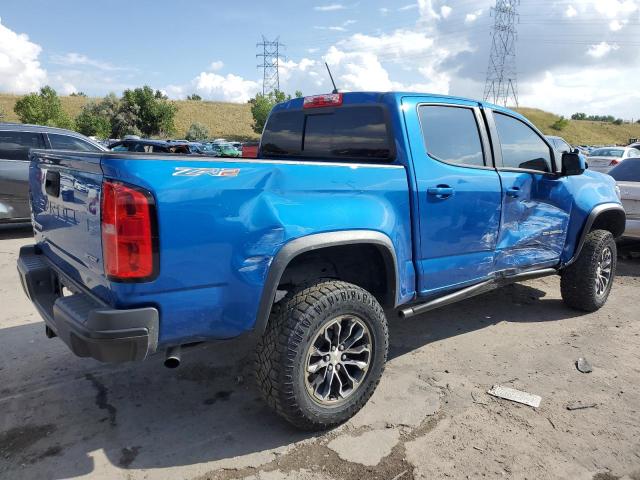 1GCGTEENXM1123456 - 2021 CHEVROLET COLORADO ZR2 BLUE photo 3