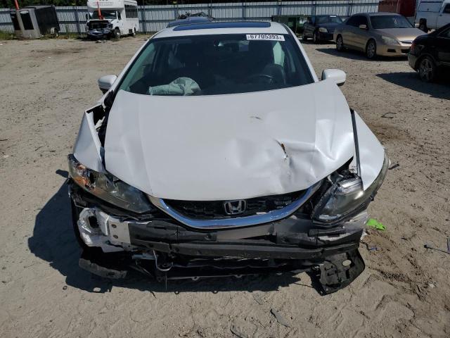 19XFB2F98FE021152 - 2015 HONDA CIVIC EXL WHITE photo 5