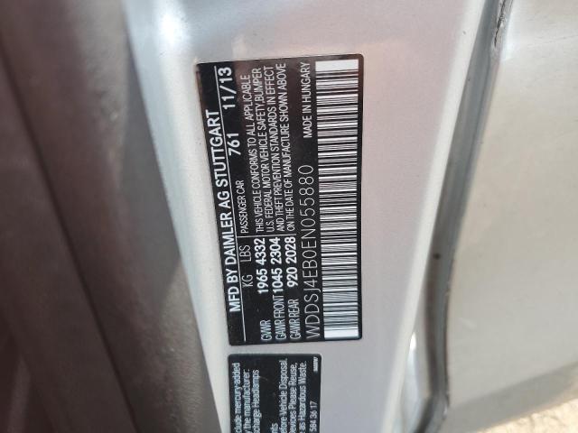 WDDSJ4EB0EN055880 - 2014 MERCEDES-BENZ CLA 250 SILVER photo 12