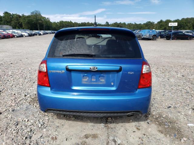 KNAFE161185019556 - 2008 KIA SPECTRA5 5 SX BLUE photo 6