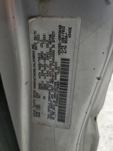 5TESN92N11Z784651 - 2001 TOYOTA TACOMA XTRACAB PRERUNNER 灰色 照片 12