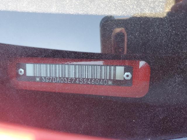 3G7DA03E74S546040 - 2004 PONTIAC AZTEK RED photo 12