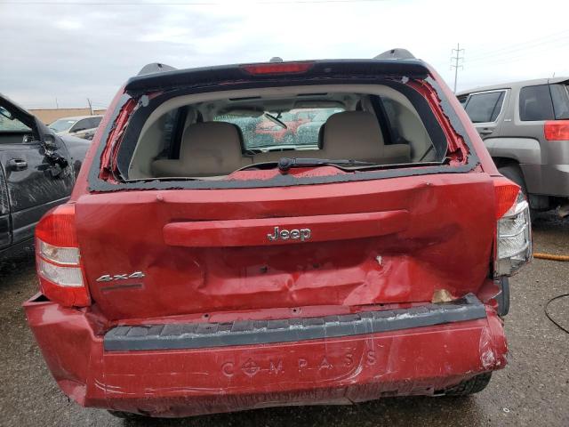 1J8FF47W07D285711 - 2007 JEEP COMPASS BURGUNDY photo 6