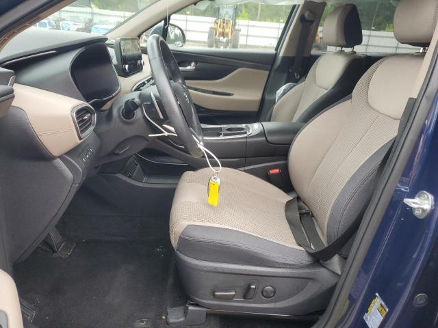 5NMS64AJXMH301273 - 2021 HYUNDAI SANTA FE SEL BLUE photo 7