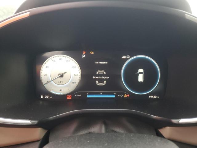 5NMS64AJXMH301273 - 2021 HYUNDAI SANTA FE SEL BLUE photo 9