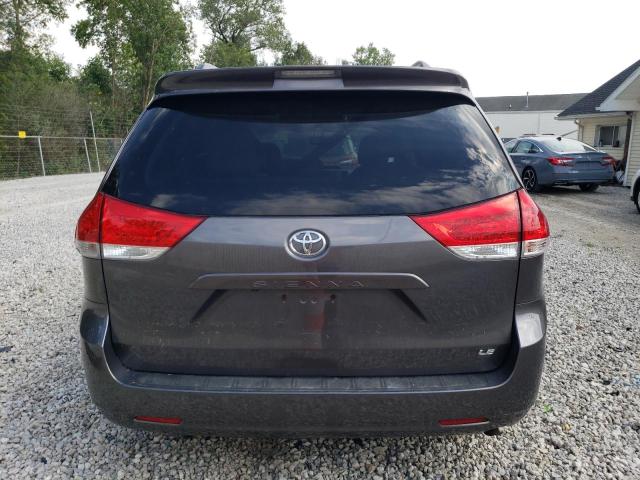 5TDKK3DC4BS009891 - 2011 TOYOTA SIENNA LE CHARCOAL photo 6