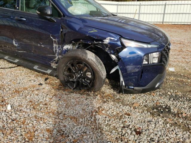 5NMS64AJXNH395429 - 2022 HYUNDAI SANTA FE SEL Կապույտ լուսանկար 9