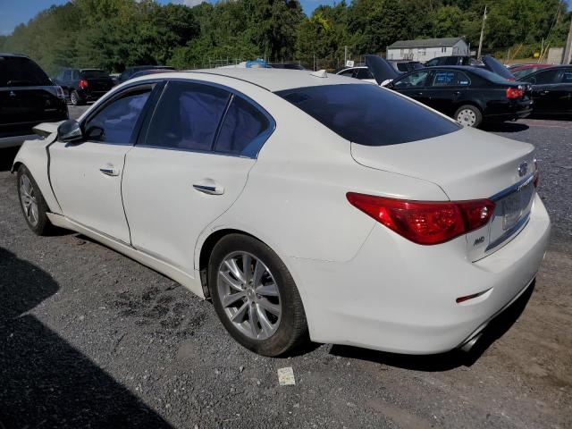 JN1AV7AR8EM701190 - 2014 INFINITI Q50 HYBRID PREMIUM WHITE photo 2