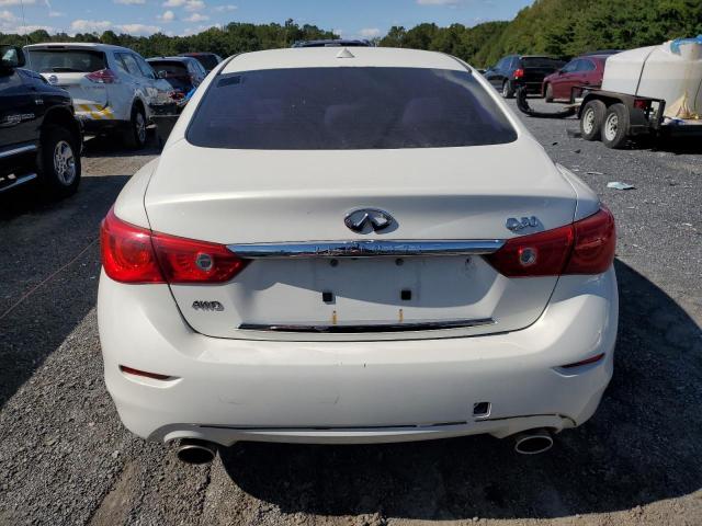 JN1AV7AR8EM701190 - 2014 INFINITI Q50 HYBRID PREMIUM WHITE photo 6