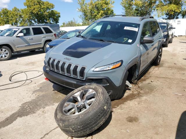 1C4PJMBS6EW186164 - 2014 JEEP CHEROKEE TRAILHAWK ნაცრისფერი ფოტო 1