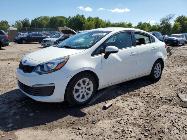 KNADM4A38G6659454 - 2016 KIA RIO LX WHITE photo 1