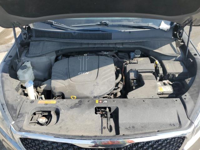 5XYPHDA56HG228695 - 2017 KIA SORENTO EX GRAY photo 12