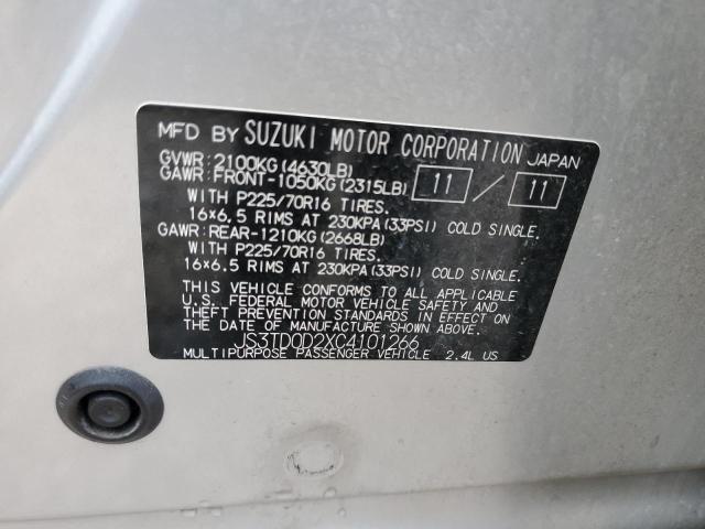 JS3TD0D2XC4101266 - 2012 SUZUKI GRAND VITA PREMIUM SILVER photo 12