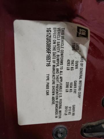 1G1ZU53896F165716 - 2006 CHEVROLET MALIBU LTZ 栗色 照片 12