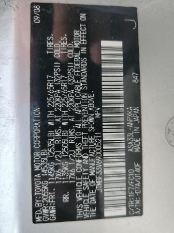 JTMBF33V69D005211 - 2009 TOYOTA RAV4 SILVER photo 13