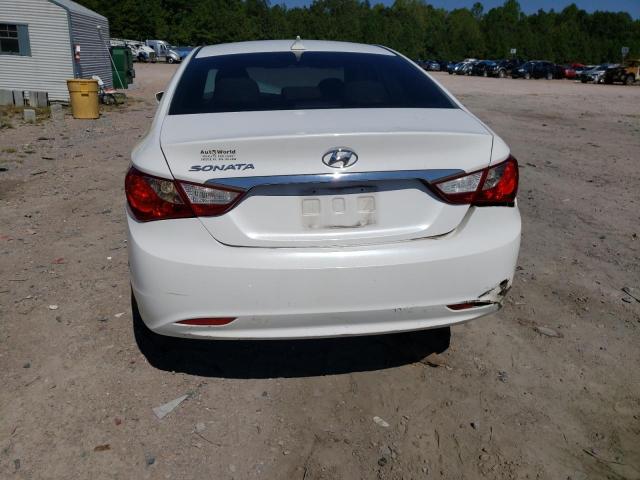 5NPEB4AC1BH146073 - 2011 HYUNDAI SONATA GLS WHITE photo 6