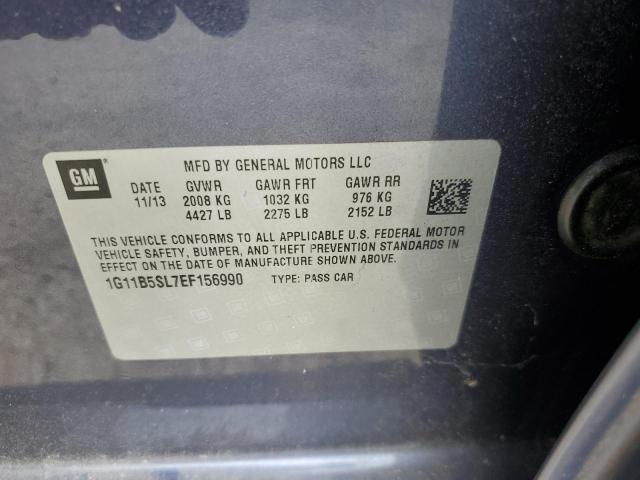 1G11B5SL7EF156990 - 2014 CHEVROLET MALIBU LS BLUE photo 13