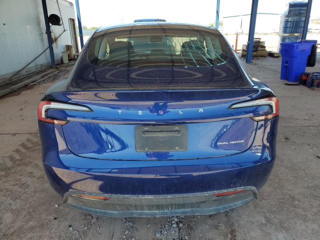 5YJ3E1EB3RF797695 - 2024 TESLA MODEL 3 Синий фото 6