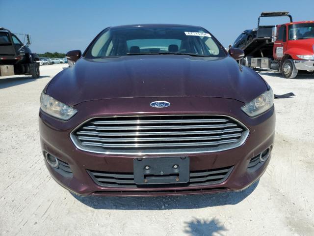 3FA6P0HR0DR137430 - 2013 FORD FUSION SE BURGUNDY photo 5