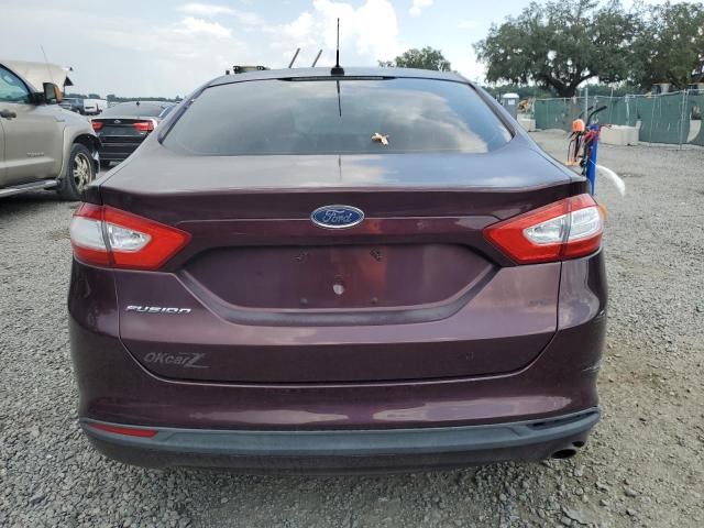 3FA6P0H77DR318703 - 2013 FORD FUSION SE BURGUNDY photo 6