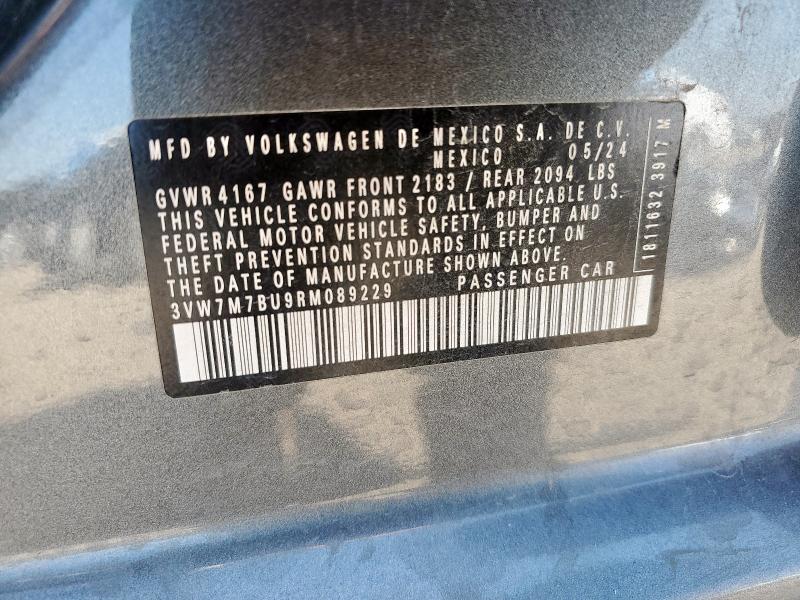 3VW7M7BU9RM089229 - 2024 VOLKSWAGEN JETTA SE GRAY photo 13