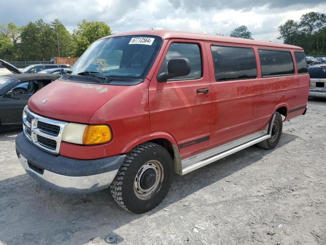 2B5WB35Z3XK531675 - 1999 DODGE RAM WAGON B3500 RED photo 1