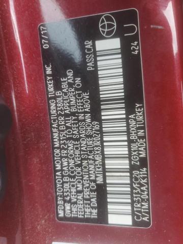 NMTKHMBX8JR027169 - 2018 TOYOTA C-HR XLE 红色 照片 13