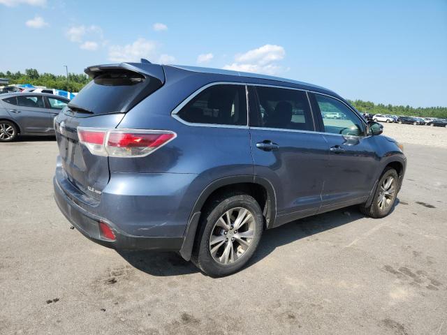 5TDJKRFH6FS120035 - 2015 TOYOTA HIGHLANDER XLE BLUE photo 3