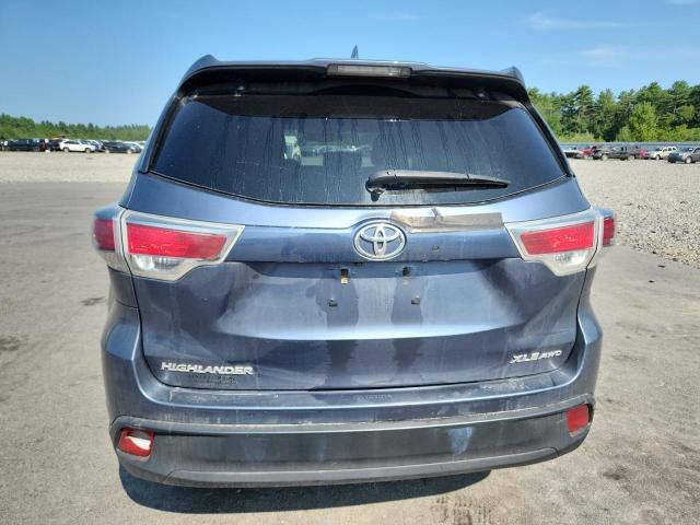 5TDJKRFH6FS120035 - 2015 TOYOTA HIGHLANDER XLE BLUE photo 6