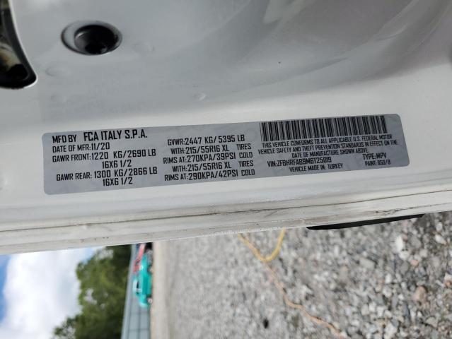 ZFBHRFAB9M6T25019 - 2021 RAM PROMASTER 白色 照片 13