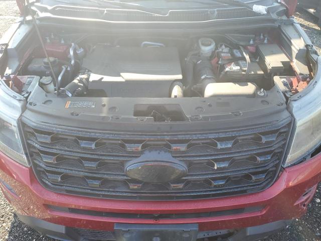 1FM5K8GTXHGB18487 - 2017 FORD EXPLORER SPORT RED photo 12