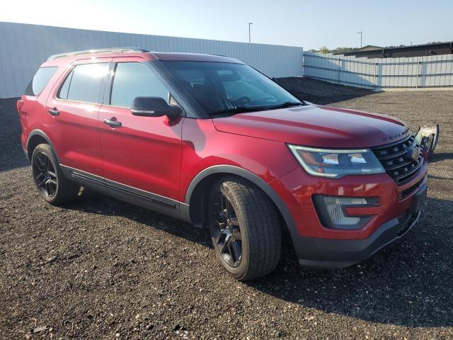 1FM5K8GTXHGB18487 - 2017 FORD EXPLORER SPORT RED photo 4