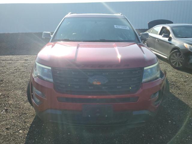 1FM5K8GTXHGB18487 - 2017 FORD EXPLORER SPORT RED photo 5