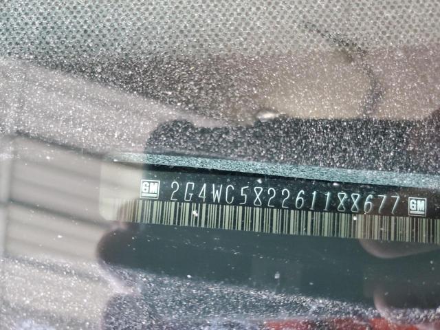 2G4WC582261188677 - 2006 BUICK LACROSSE CX أسود صورة 12