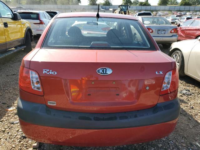 KNADE123386361292 - 2008 KIA RIO BASE RED photo 6