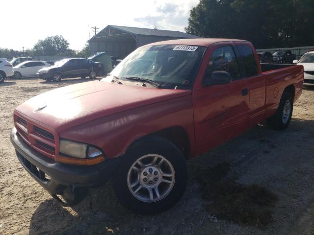 1B7GL22X21S326772 - 2001 DODGE DAKOTA RED photo 1