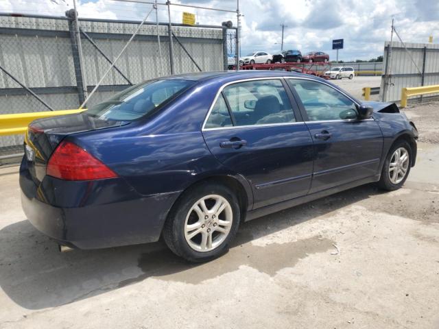 1HGCM56717A047062 - 2007 HONDA ACCORD EX BLUE photo 3