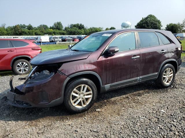 5XYKT3A61EG524523 - 2014 KIA SORENTO LX BURGUNDY photo 1