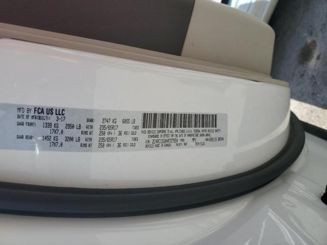 2C4RC1EG0HR727554 - 2017 CHRYSLER PACIFICA TOURING L PLUS WHITE photo 14