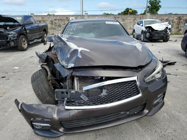 JN1BV7AR0FM391459 - 2015 INFINITI Q50 BASE Marrón foto 5