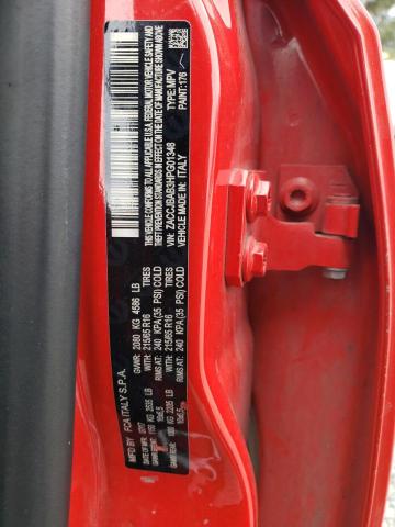 ZACCJBAB3HPG01348 - 2017 JEEP RENEGADE SPORT RED photo 12