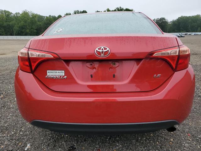 2T1BURHE3JC068608 - 2018 TOYOTA COROLLA L წითელი ფოტო 6