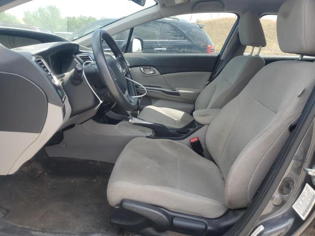 2HGFB2F59DH586946 - 2013 HONDA CIVIC LX GRAY photo 7