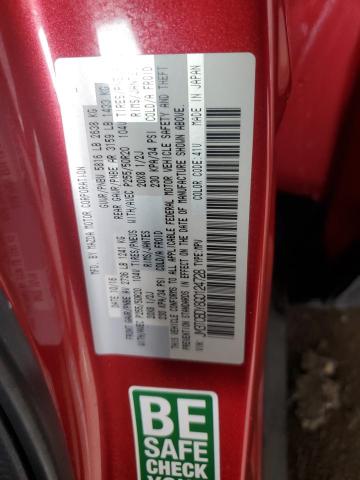 JM3TCBDY8G0124728 - 2016 MAZDA CX-9 GRAND TOURING RED photo 12