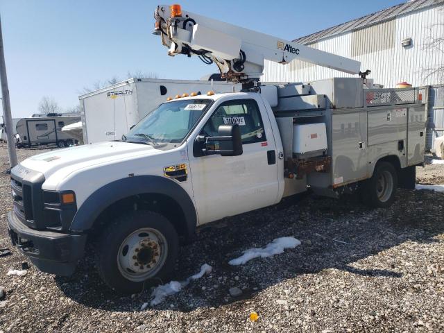 1FD4F46Y78EC94172 - 2008 FORD F450 SUPER DUTY WHITE photo 1